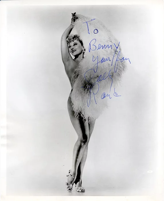 Sally Rand autograph
