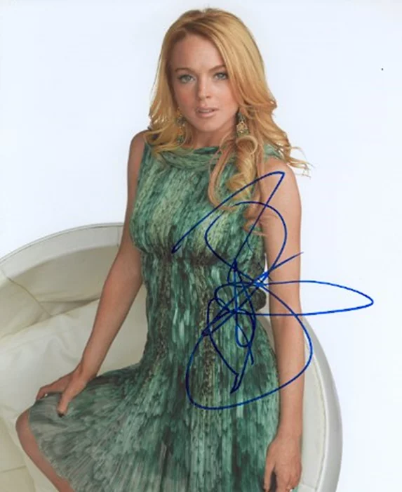 Lindsay Lohan autograph