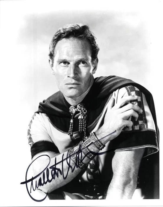 Charlton Heston autograph