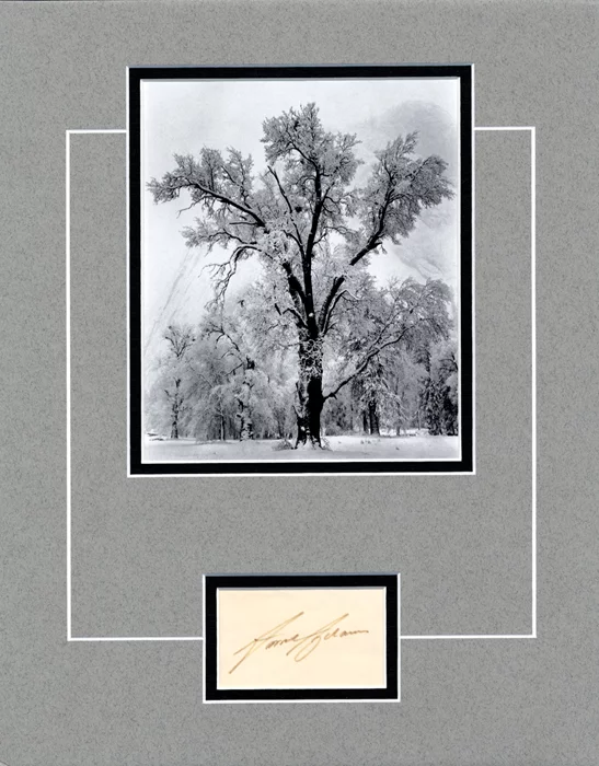 Ansel Adams autograph