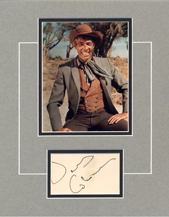 James Coburn autograph