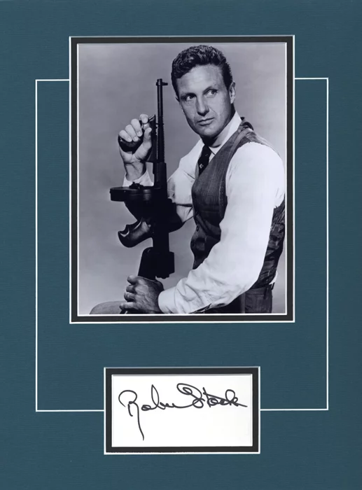 Robert Stack autograph
