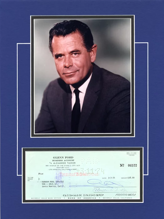 Glenn Ford autograph