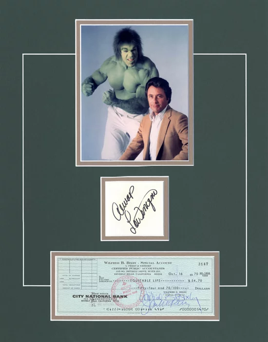 The Incredible Hulk autograph
