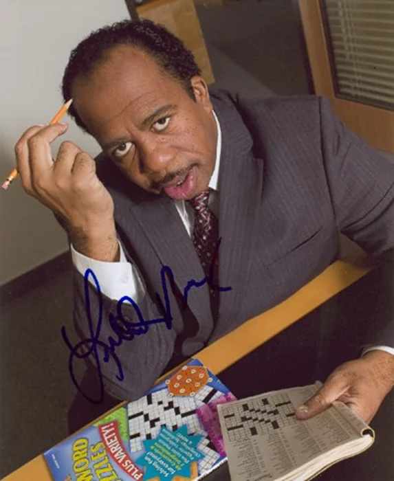 Leslie David Baker autograph