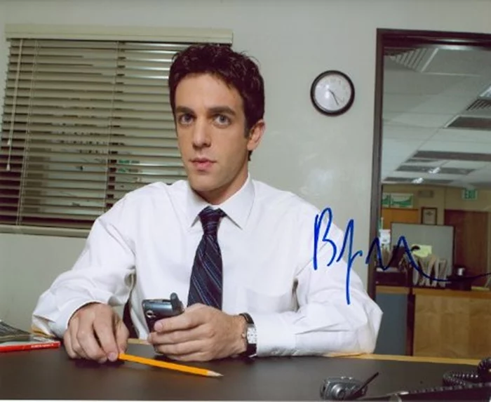 B.J. Novak autograph