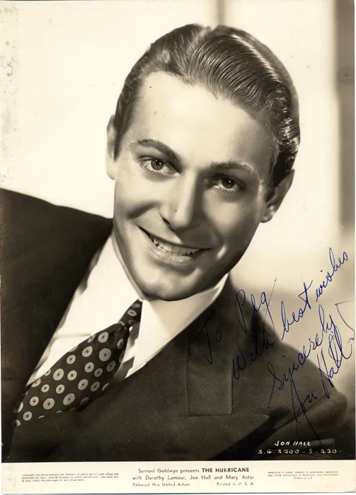 Jon Hall autograph