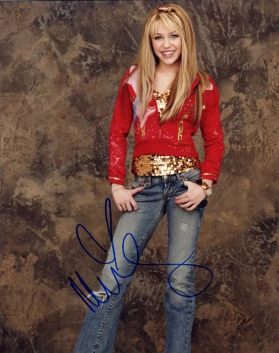 Miley Cyrus autograph