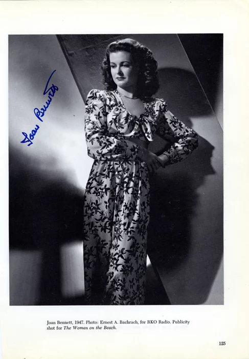 Joan Bennett autograph
