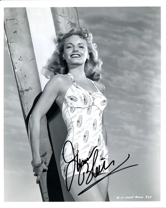 Janet Blair autograph