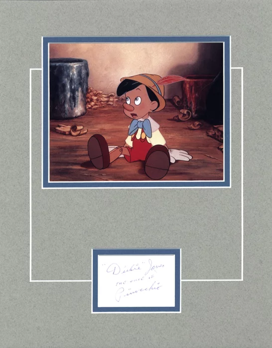 Pinocchio autograph