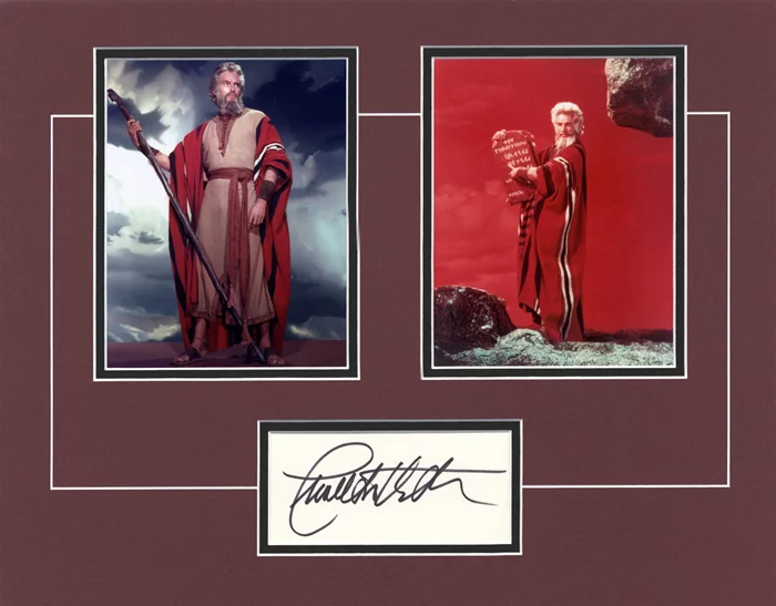 Charlton Heston autograph