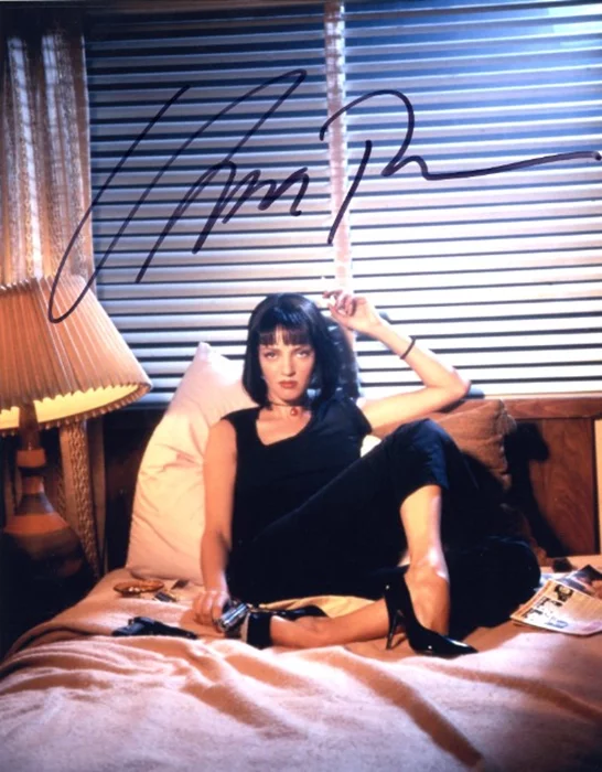 Uma Thurman autograph