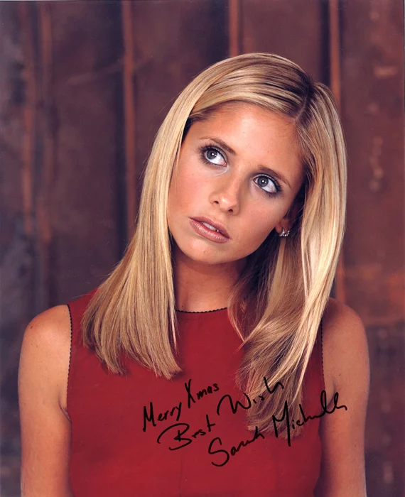 Sarah Michelle Gellar autograph