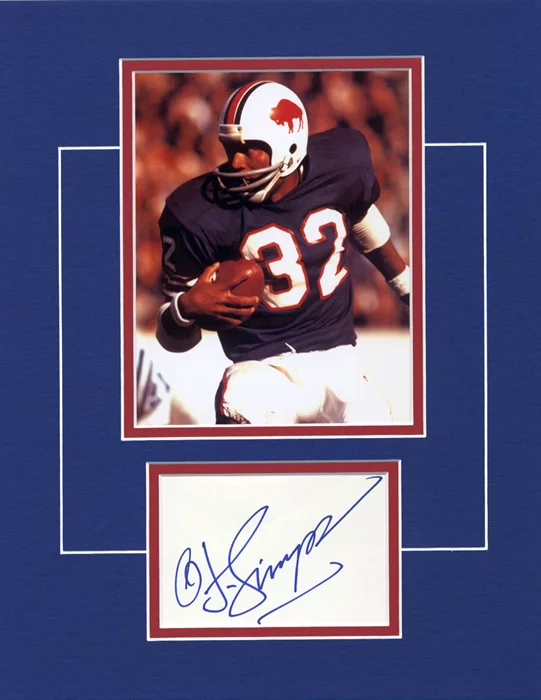 O. J. Simpson autograph