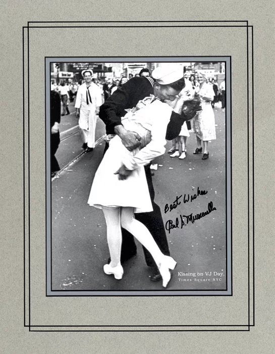 V-J Day Nurse and Sailor autograph