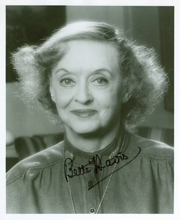 Bette Davis autograph