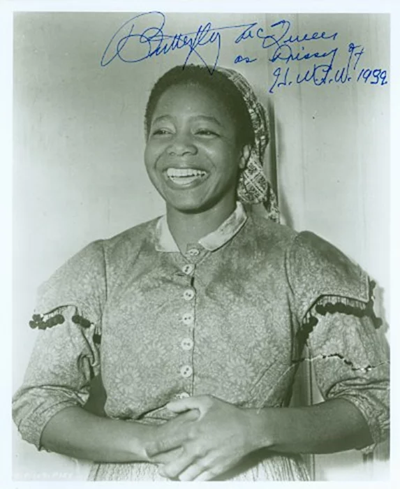 Butterfly McQueen autograph