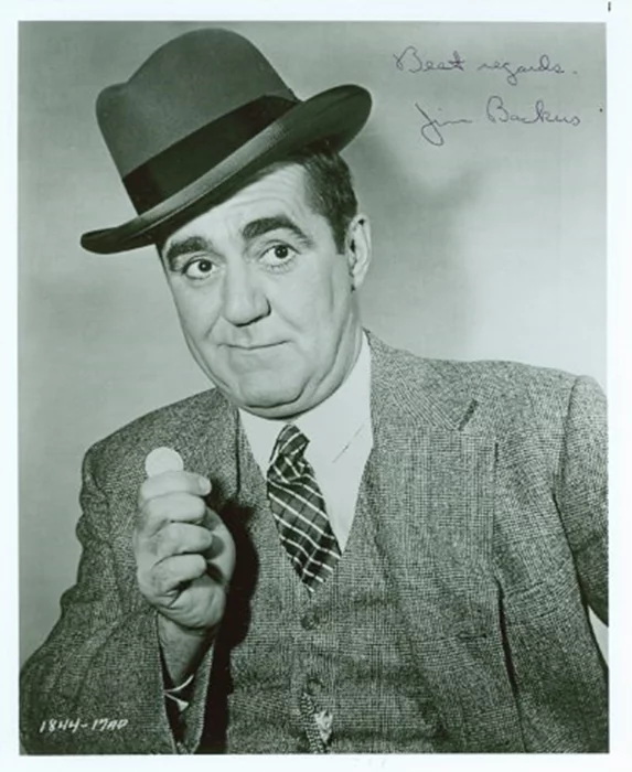 Jim Backus autograph