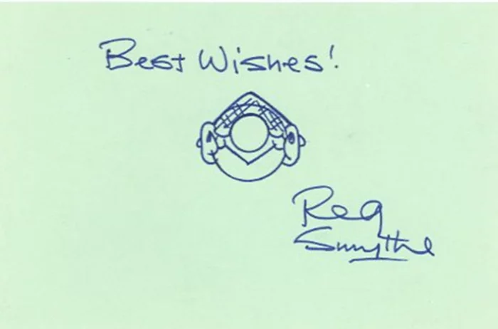 Reg Smythe autograph