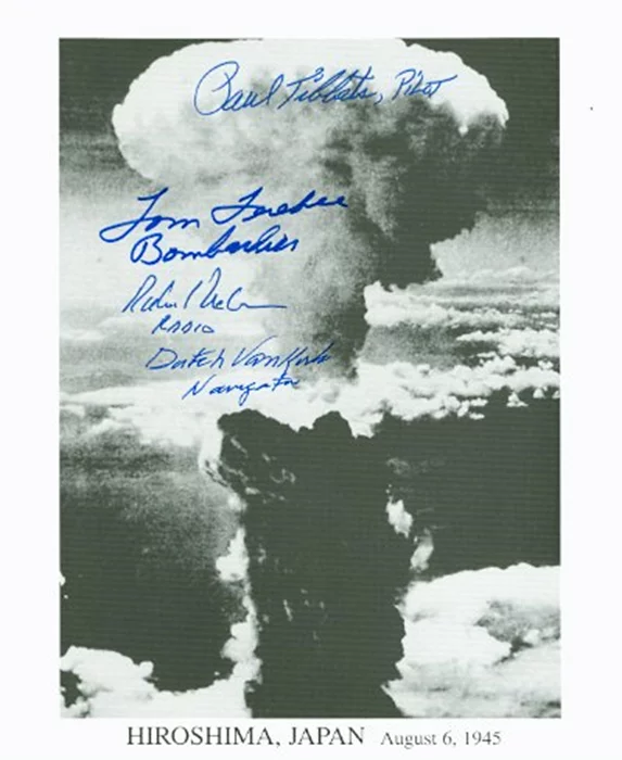 Enola Gay autograph