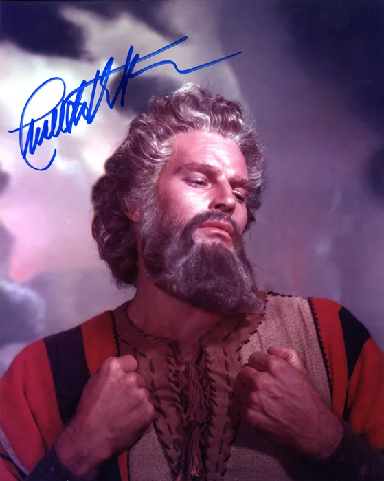 Charlton Heston autograph