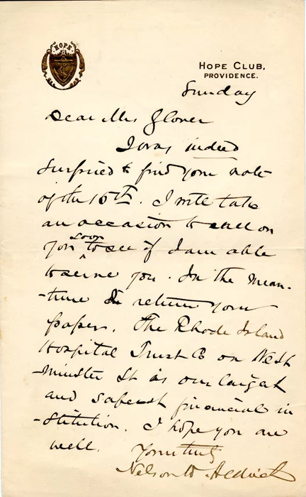 Nelson Aldrich autograph