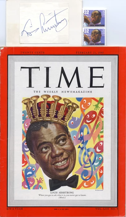 Louis Armstrong autograph