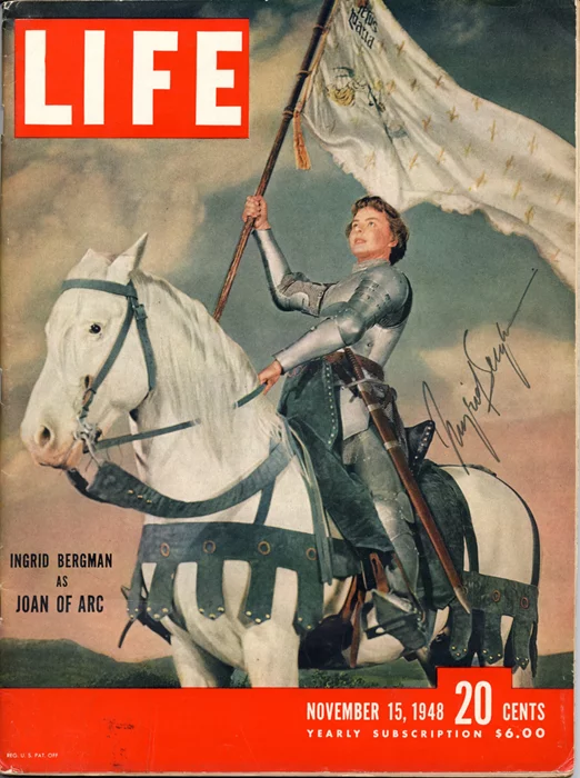 Ingrid Bergman autograph
