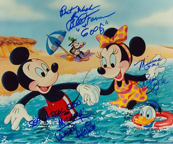 Mickey Mouse autograph