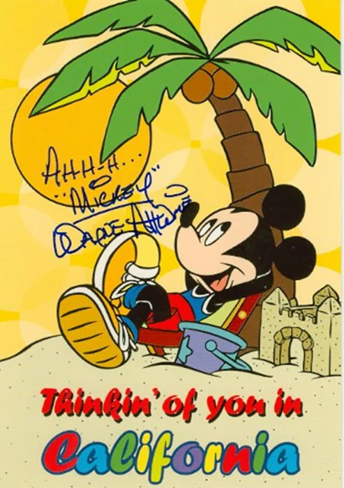 Mickey Mouse autograph