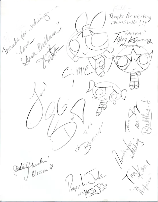Powerpuff Girls autograph