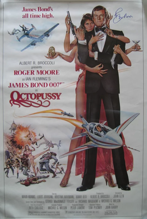 James Bond's Octopussy autograph