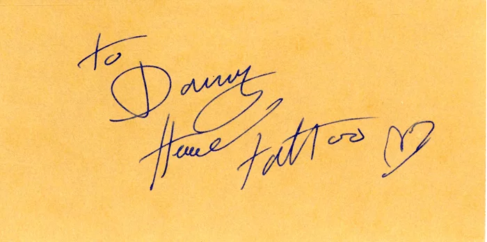 Herve Villechaize autograph