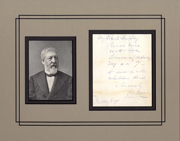 James Blaine autograph