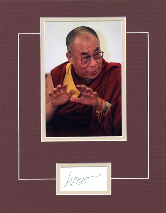 Dalai Lama autograph