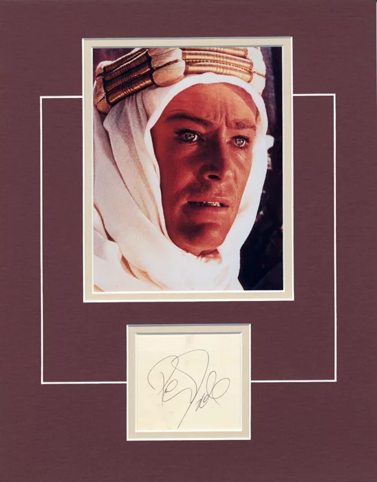 Peter O'Toole autograph