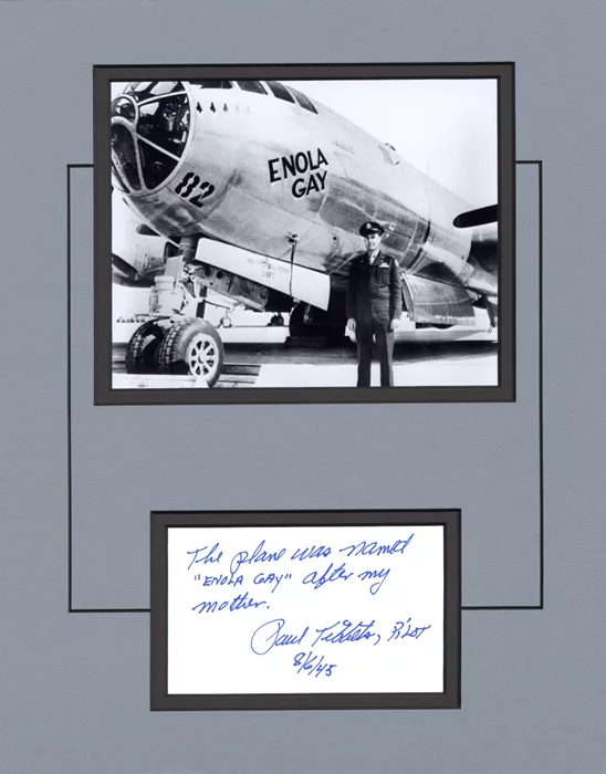 Paul W. Tibbets autograph