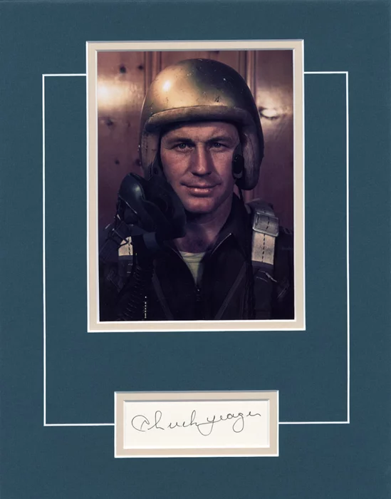 Chuck Yeager autograph