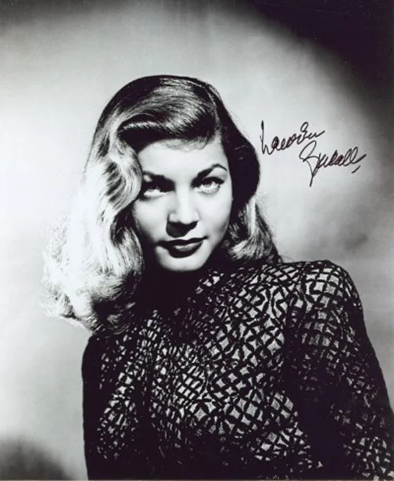 Lauren Bacall autograph