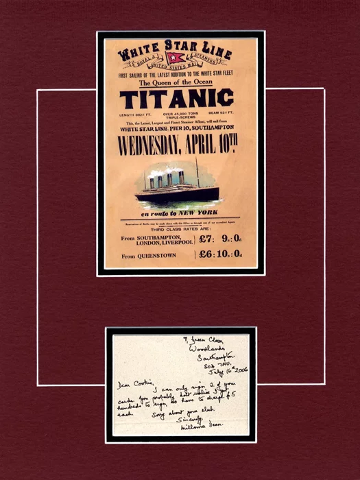 Millvina Dean autograph