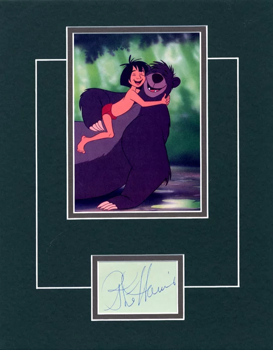 Disney's Baloo Bear autograph