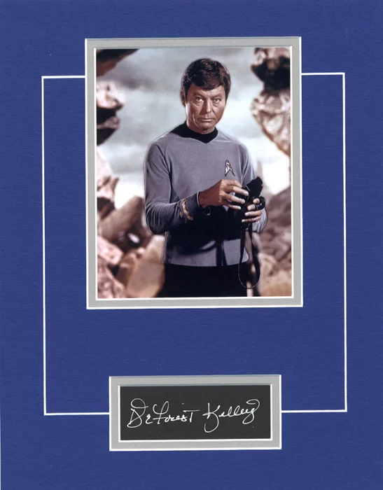 Deforest Kelley autograph