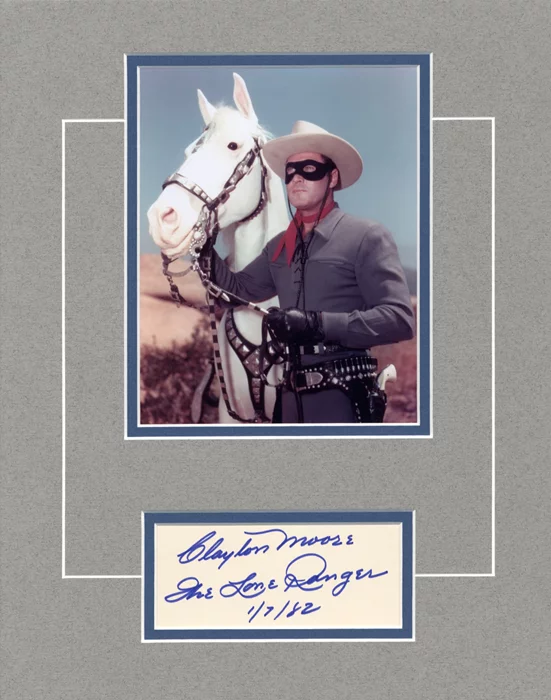 Clayton Moore autograph