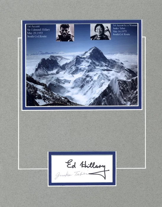 Mt. Everest Exploration autograph