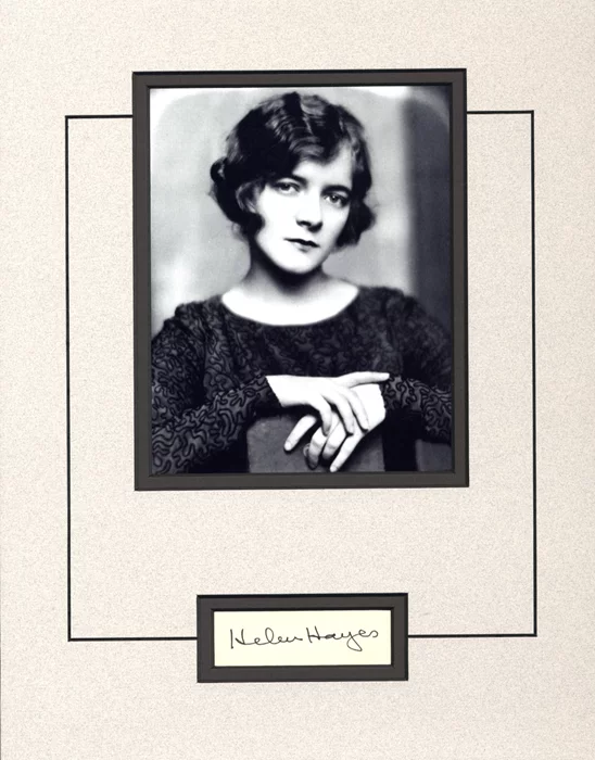 Helen Hayes autograph