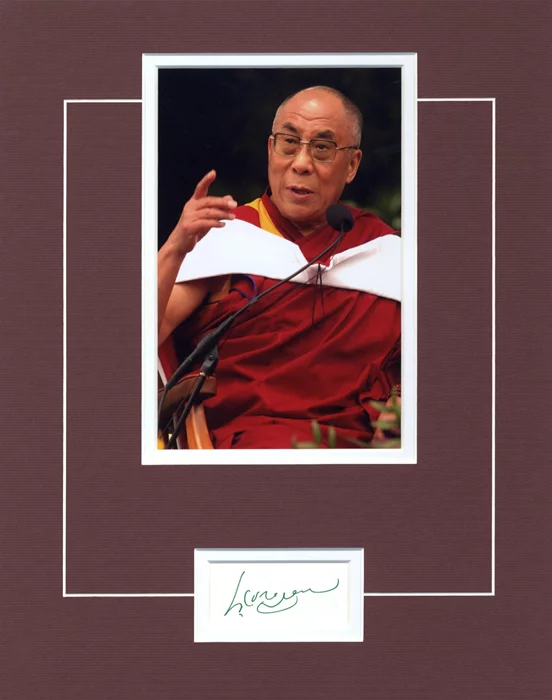 Dalai Lama autograph