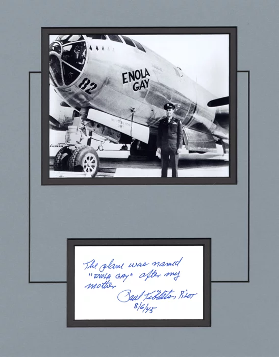 Paul W. Tibbets autograph
