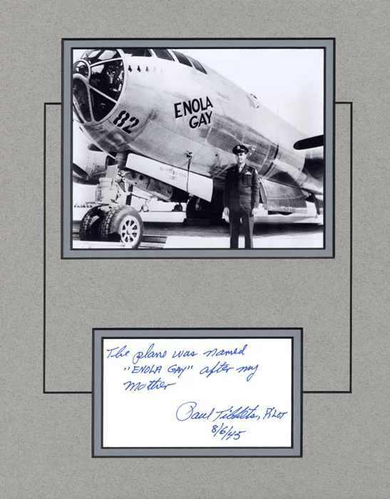 Paul W. Tibbets autograph