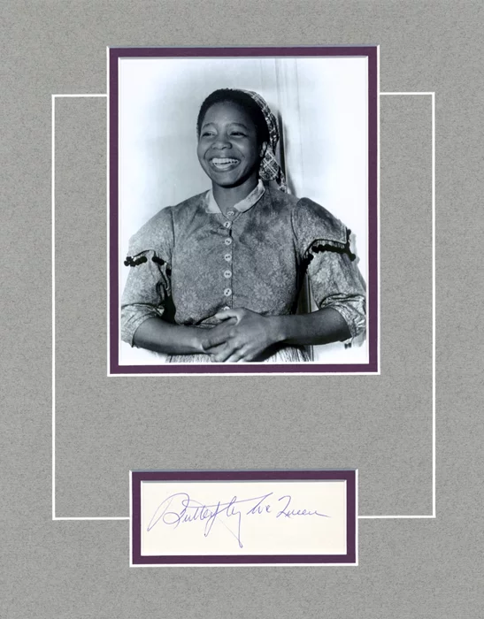 Butterfly McQueen autograph